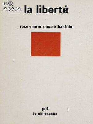 cover image of La Liberté